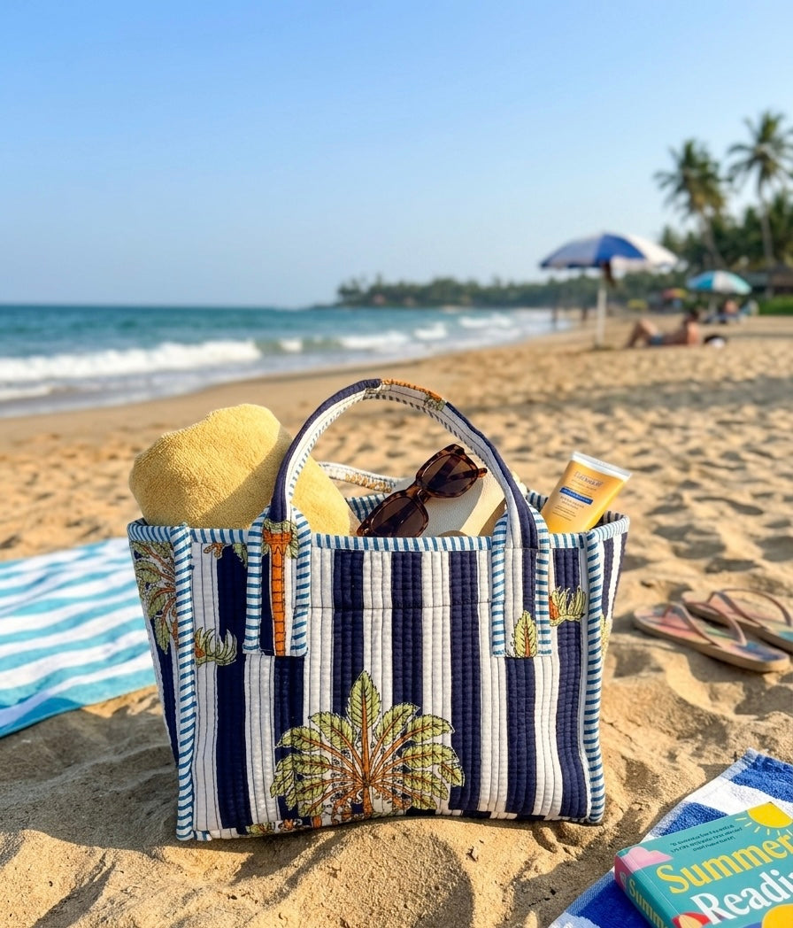 Palm Trees Beach Tokree Bag