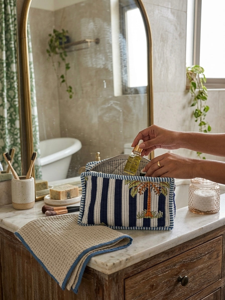 Palm Trees Large Pouch