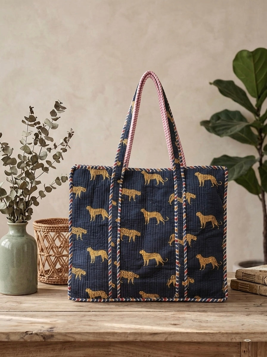 Leopard Large Tote Bag