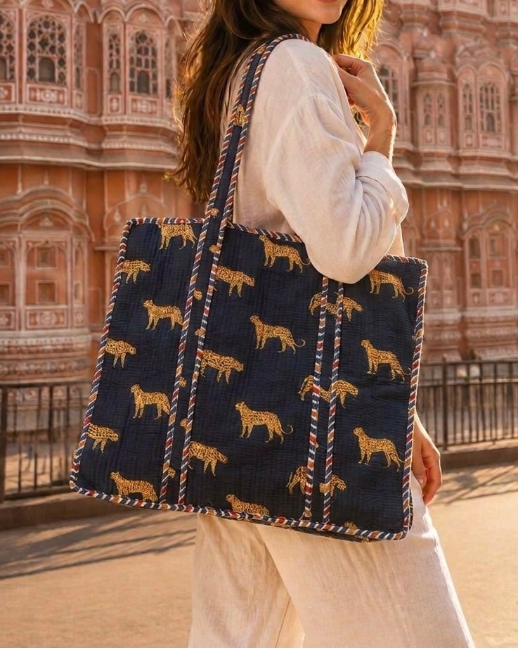 Leopard Large Tote Bag