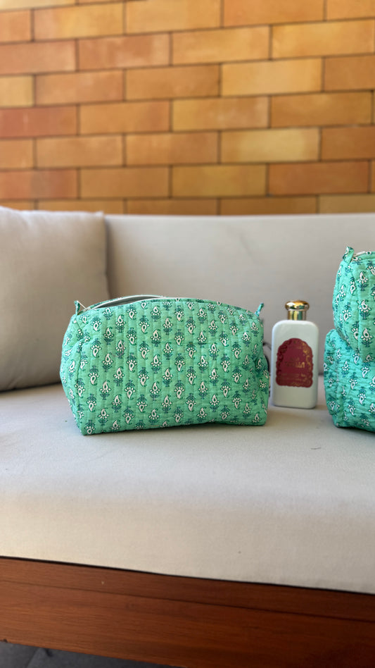 Sea Green Pouch Set (set of 3)
